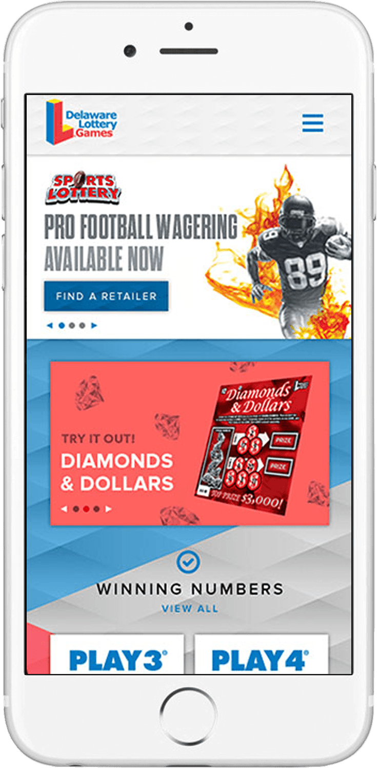 Delaware Lottery website