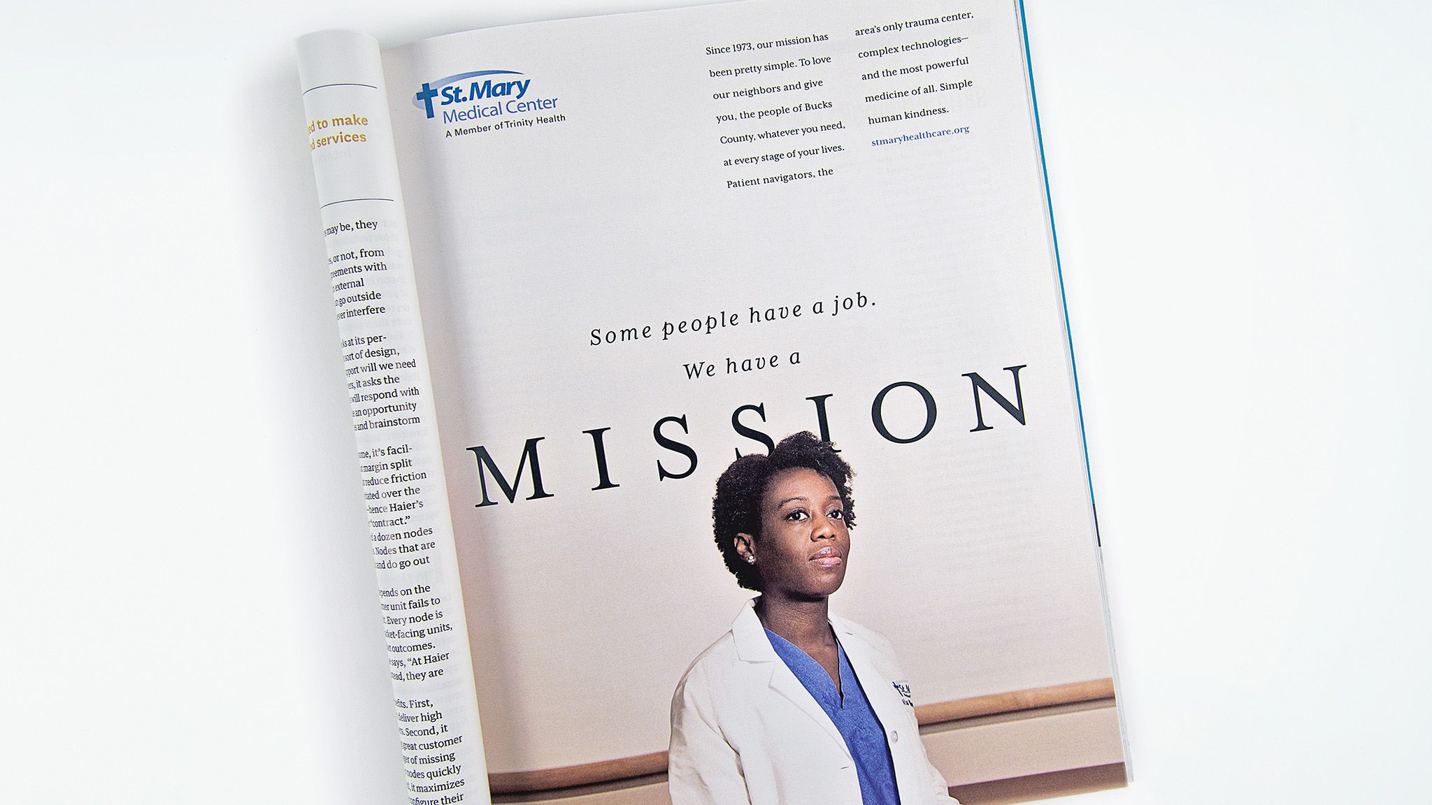 St Mary Medical Center Print Ad