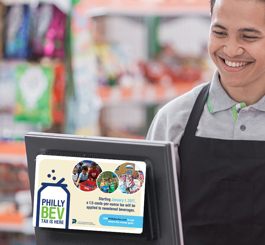 Philly Bev Tax register dangler