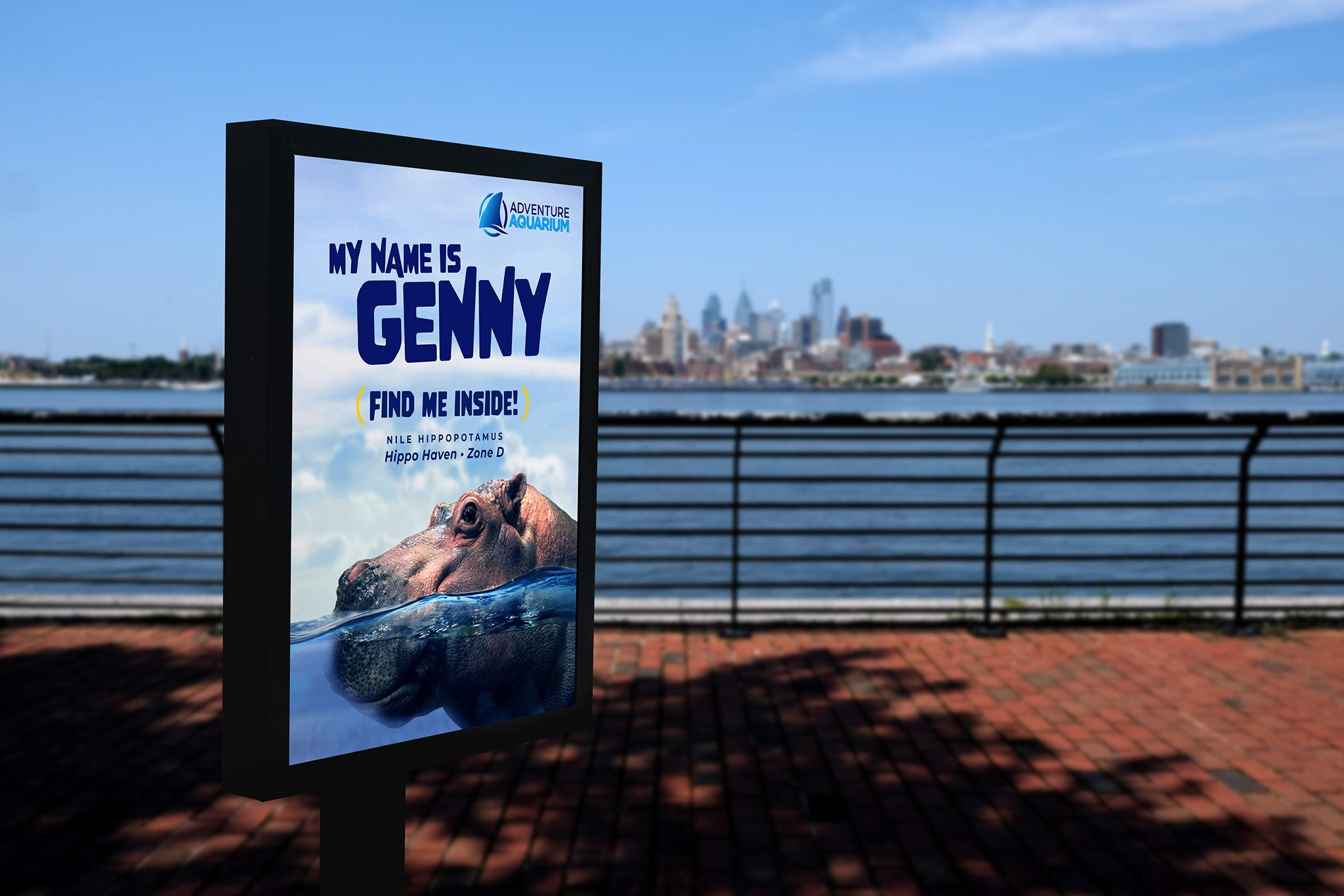 Adventure Aquarium sign