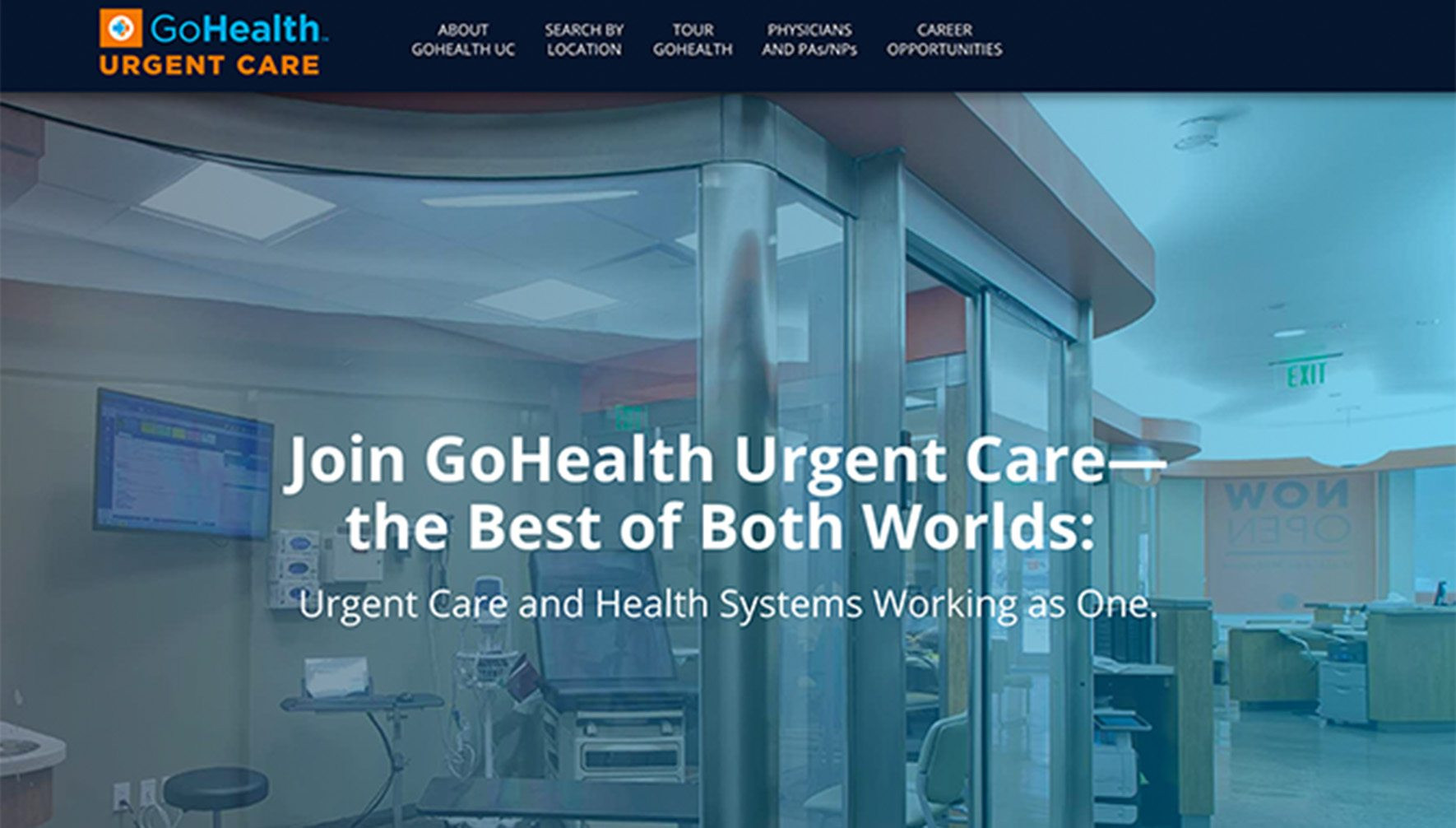 GoHealth UC website home page