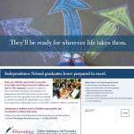 The Independence School arrows direct mail