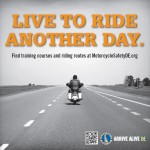 Ride another day window cling