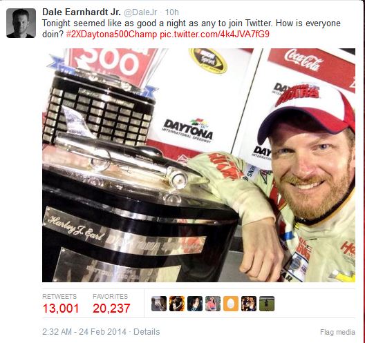 Dale Junior Joins Twitter