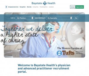 BayState Health physician portal website