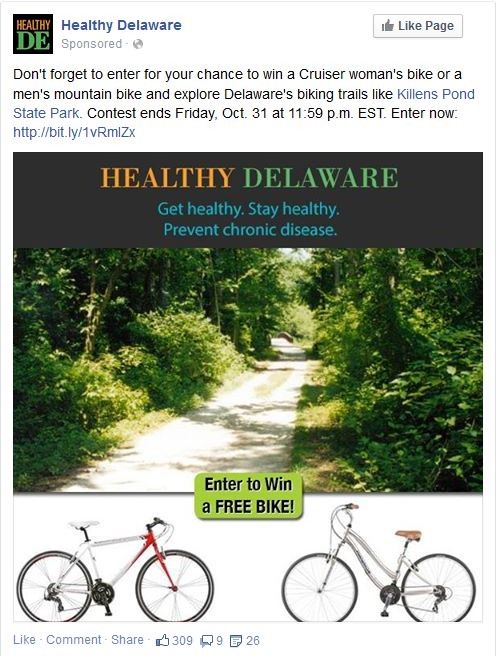 We gave our Healthy Delaware contest a more organic feel. 