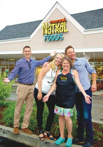 Craig, Jenn and Paul of ab+c with Anita Moos of Newark Natural Foods. (Photo credit the Delaware Business Journal.) 